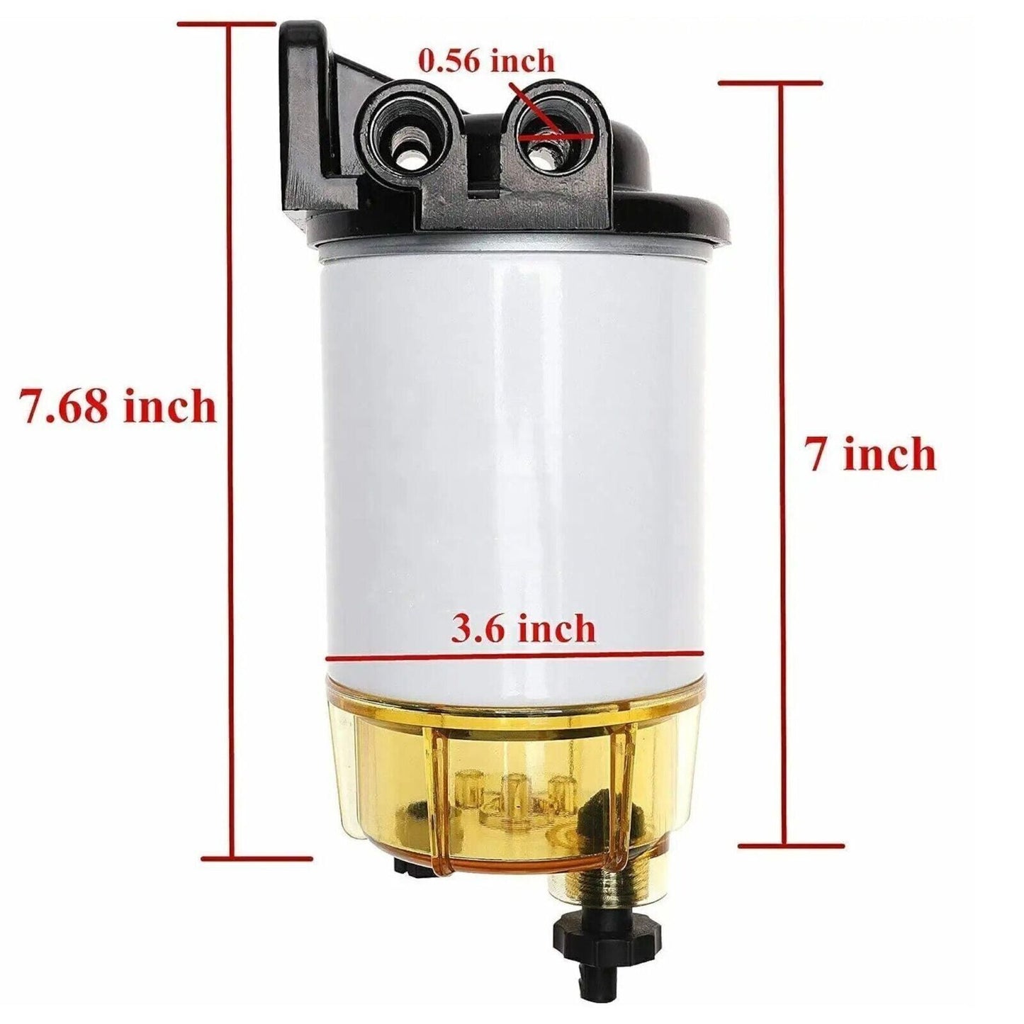 S3213 Complete Assembly | Water Separator Filter + Bowl + Bracket + Fittings | F