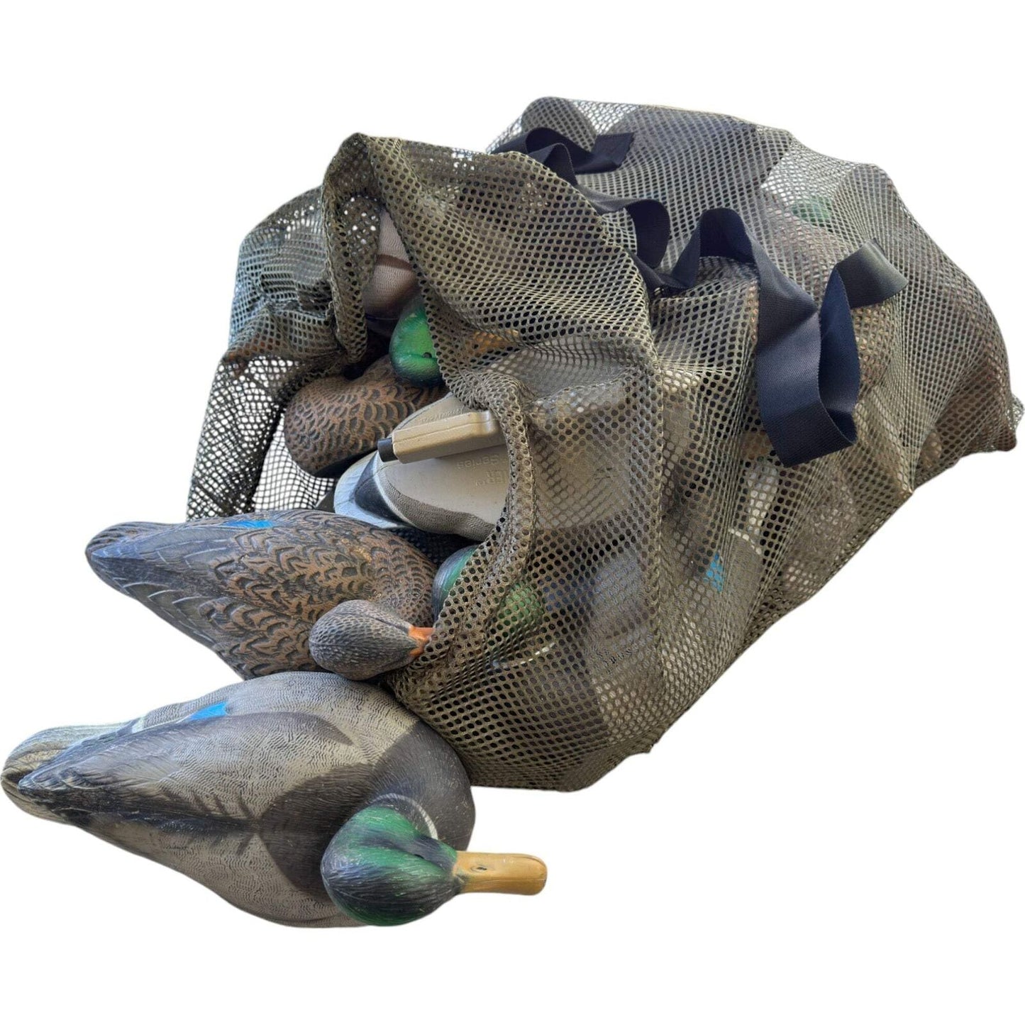 2-Pack Hunting Mesh Decoy Bag, 33" x 30.5", Adjustable Shoulder Straps, Quick La