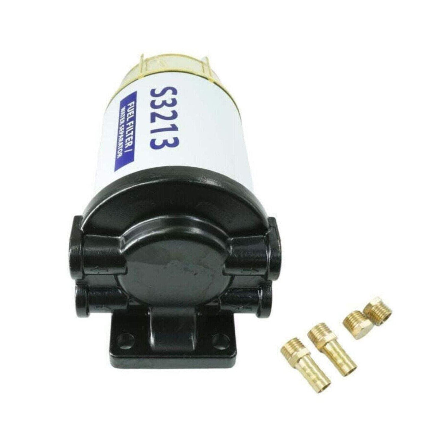 S3213 Complete Assembly | Water Separator Filter + Bowl + Bracket + Fittings | F