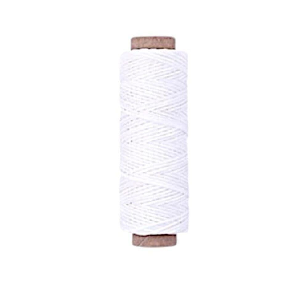 Premium Waxed Polyester Thread for Leather Crafting, 1mm x 164ft, Durable Coatin