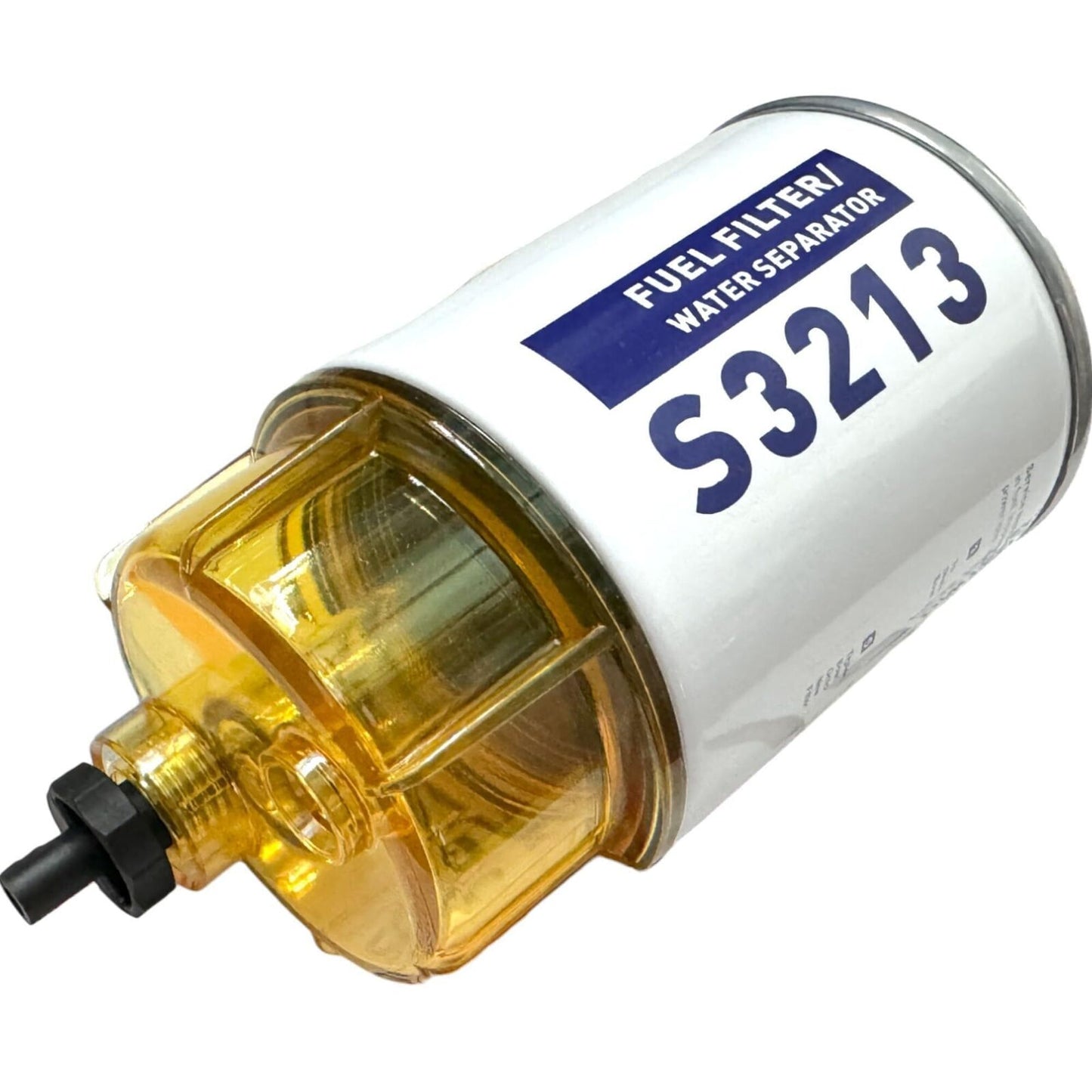 (2-PACK) S3213 Fuel Filter Marine Water Separator with Clear Bowl Assembly