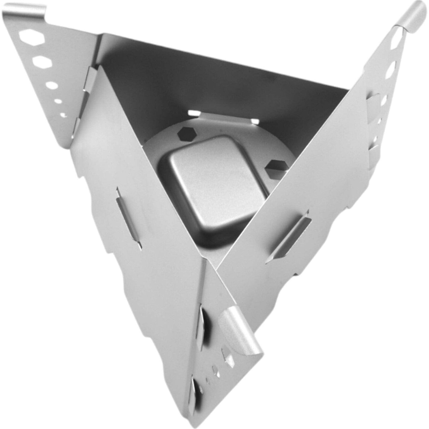 Flatpack 3-Sided Titanium Camping Stove, 5.5" W x 4" H, 90g, Foldable Compact Po