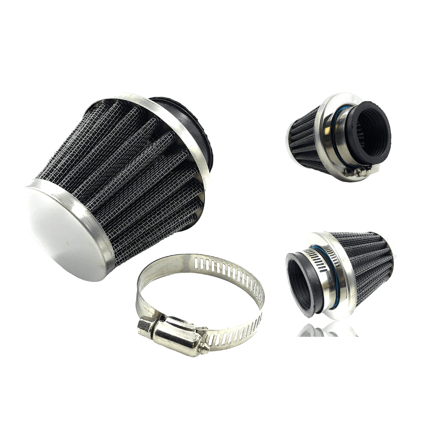 Generic Replacement 42mm Steel Mesh Air Filter Fits Honda Yamaha Suzuki Kawasaki