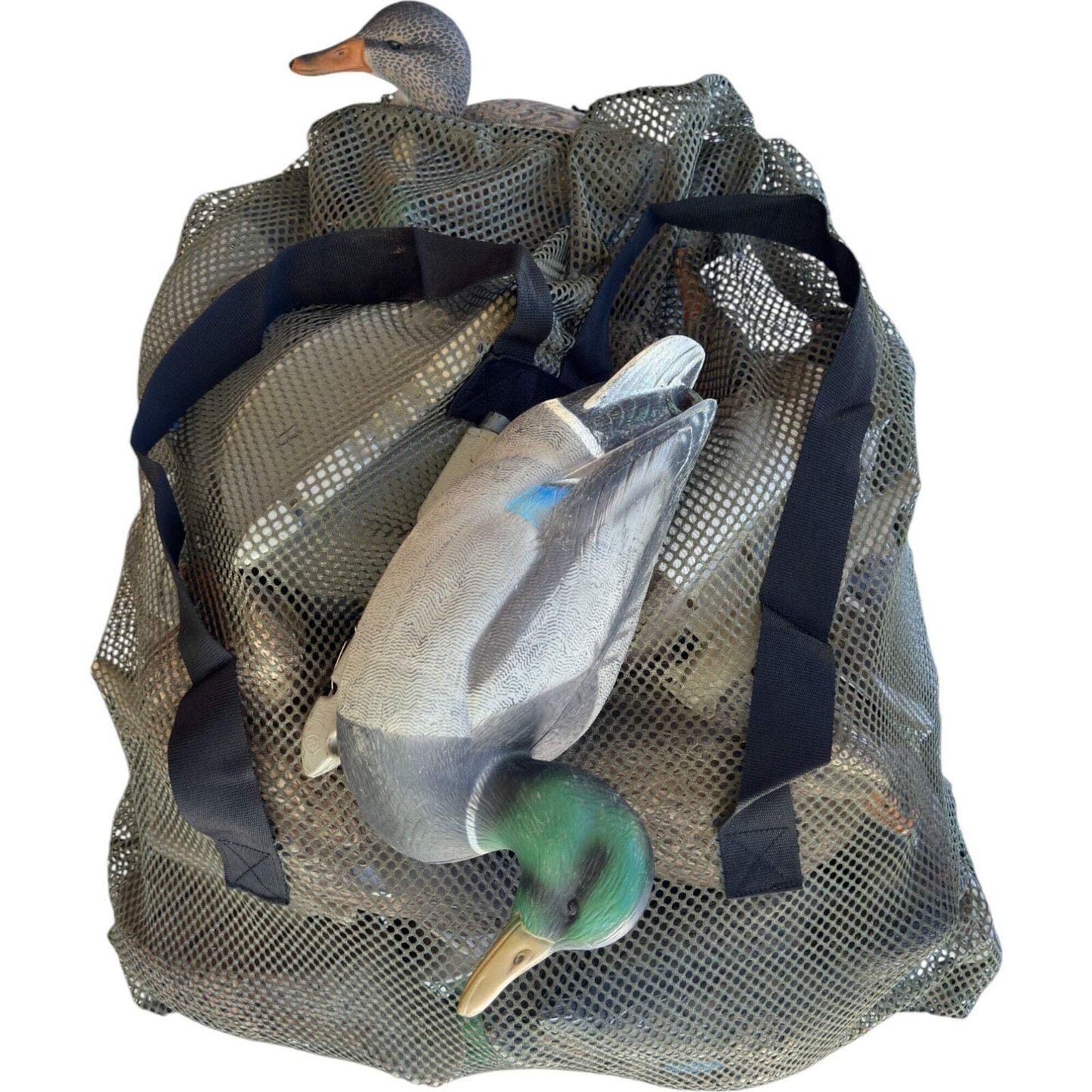 2-Pack Hunting Mesh Decoy Bag, 33" x 30.5", Adjustable Shoulder Straps, Quick La