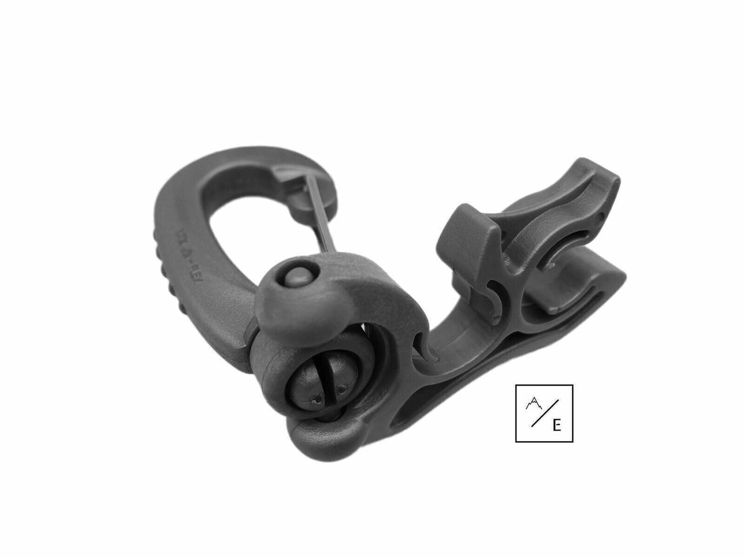 Scuba Diving Clip On Regulator Hose Organizer, 2-Slot Retainer, 3.75" x 1.25" x