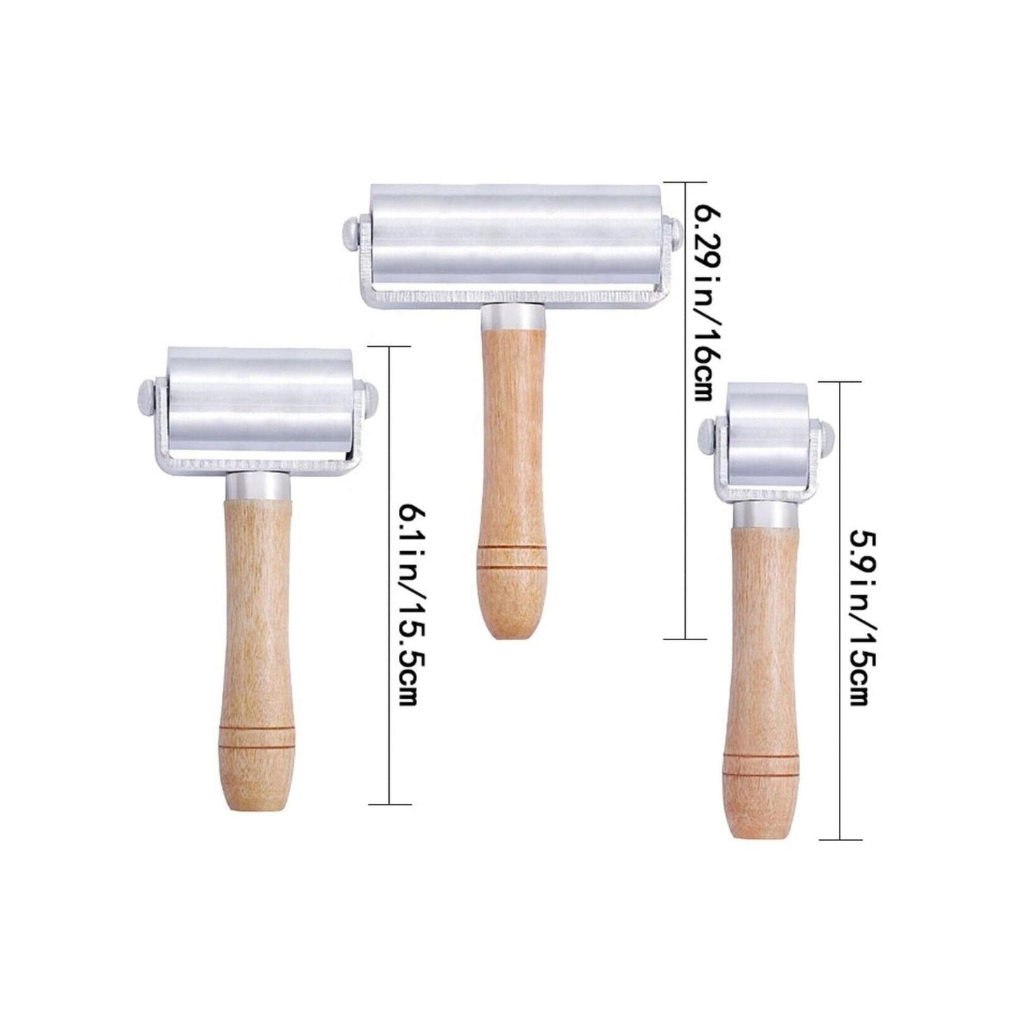 Multi-Pack Seam Roller for Leather, Quilting, Platen Tools, Leather Press Edge R