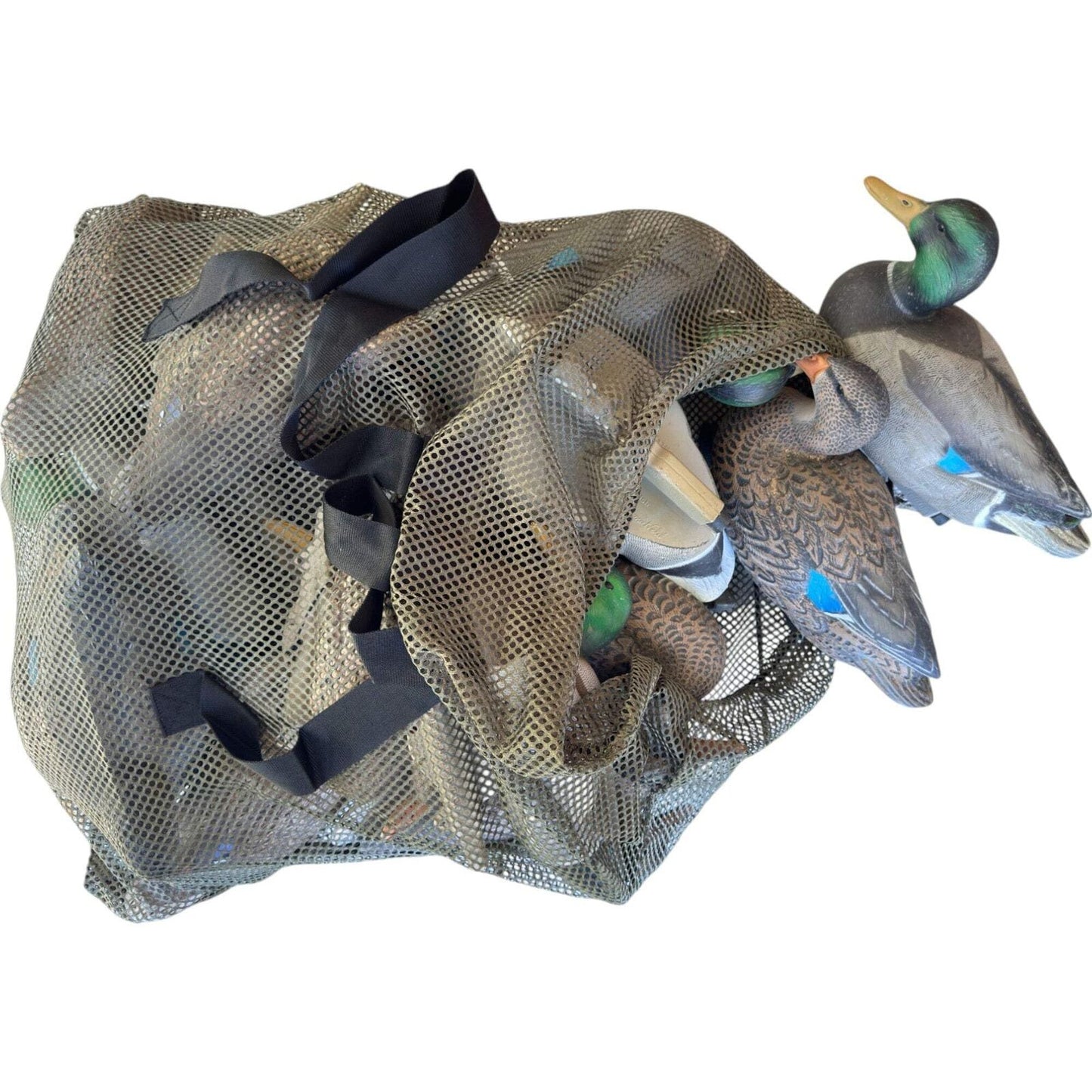 2-Pack Hunting Mesh Decoy Bag, 33" x 30.5", Adjustable Shoulder Straps, Quick La