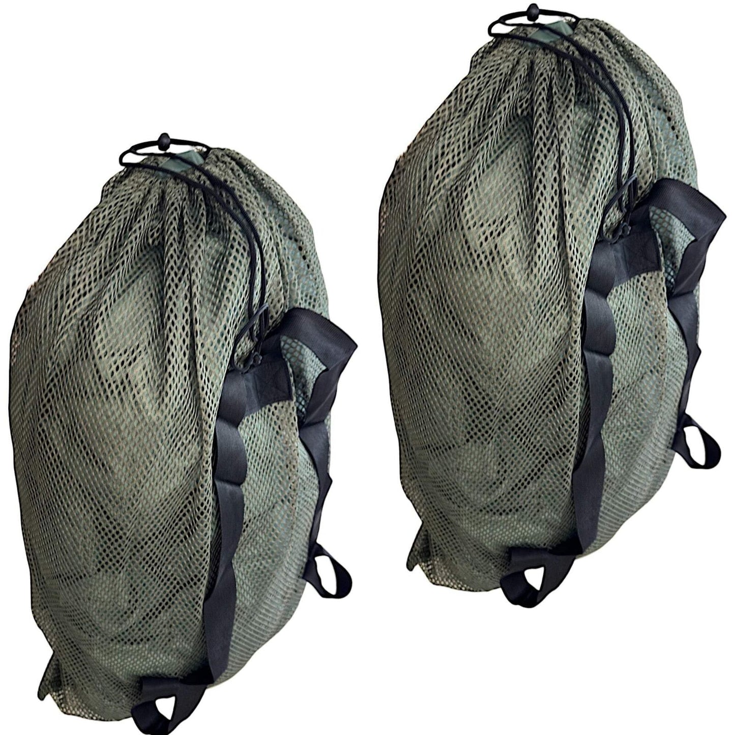 2-Pack Hunting Mesh Decoy Bag, 33" x 30.5", Adjustable Shoulder Straps, Quick La