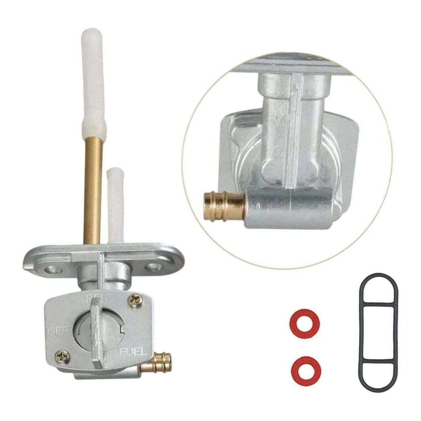 Suzuki Ozark 250 LTF Fuel Petcock Valve Assembly 44300-38F00 38F10 ATV Gas Tank