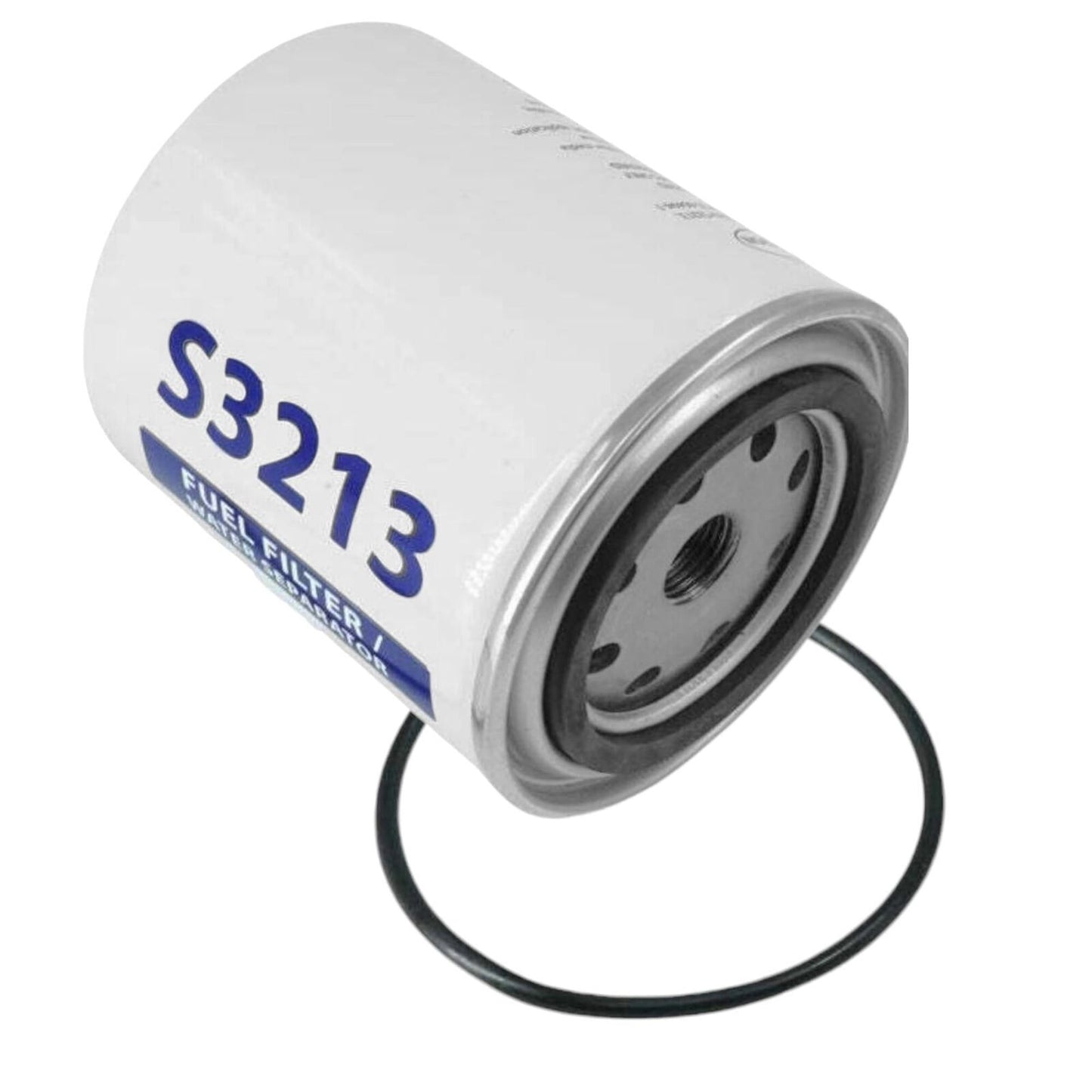2pc S3213 Fuel Filter and Water Separator Element, Spin On 11/16" Thread, 3.6"W