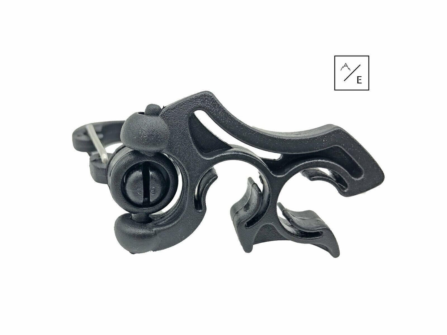 Scuba Diving Clip On Regulator Hose Organizer, 2-Slot Retainer, 3.75" x 1.25" x