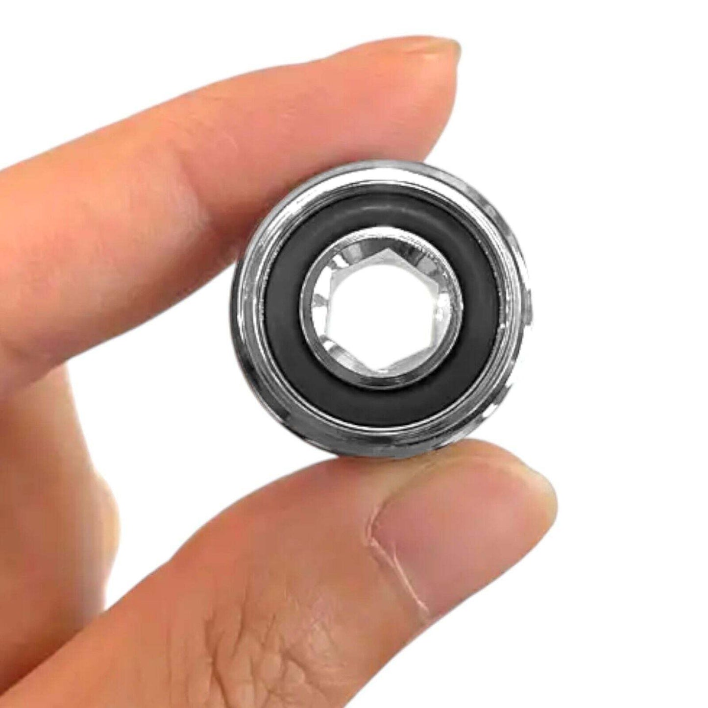 (2-Pack) Cylinder Valve Adapter Fitting | 22mm DIN to Yoke Threaded Tank Adapter
