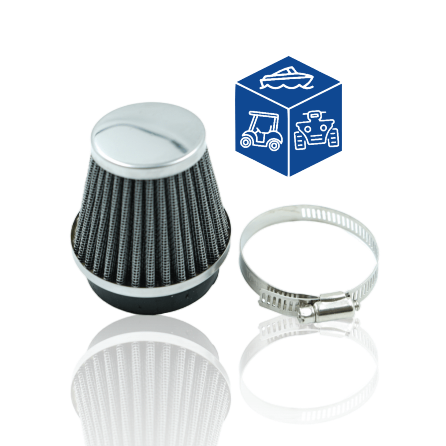 Universal High Performance Adjustable Air Filter [Replaces OEM Honda17210-KZL-J0