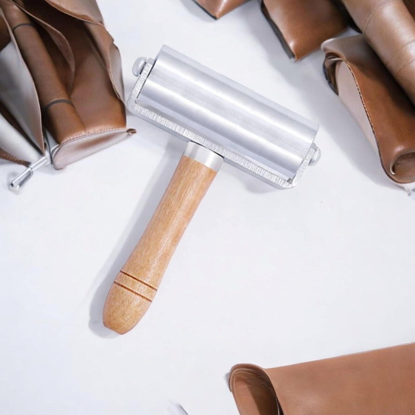 Multi-Pack Seam Roller for Leather, Quilting, Platen Tools, Leather Press Edge R