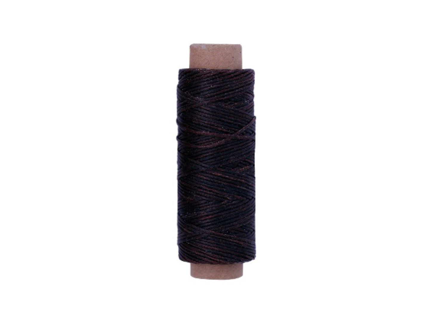 Dark-Coffee Premium Waxed Polyester Thread for Leather Crafting, 1mm x 164ft, Durable Coating for Lacing, Stitching, Leath Craft Projects