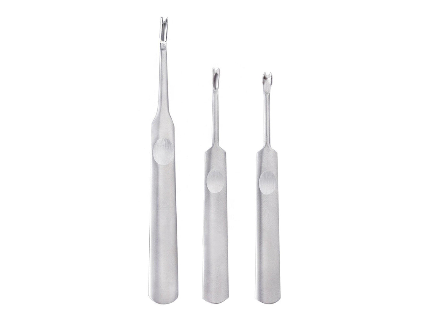 Leather Skiving Edge Tools, Stainless Steel, 95mm/115mm Length, 3mm/2mm/4mm U V Head Width for Slotting and Trimming Leather