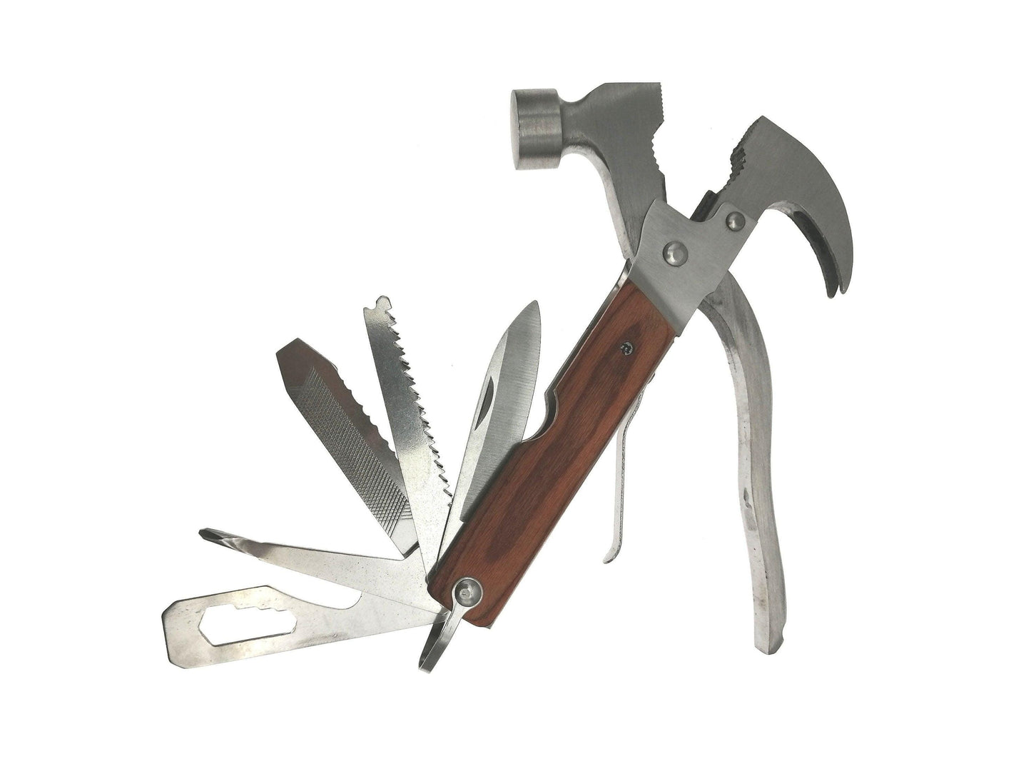 Multi Tool Hammer with Pouch | Multifunctional Tool with 9 Functions | Camping Tool, Survival Tool