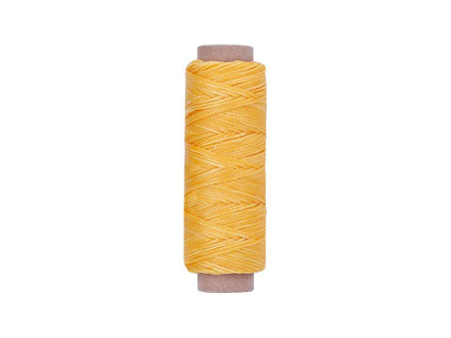 Yellow Leather Sewing Flat Wax Thread | 1mm | 164 ft / 50m