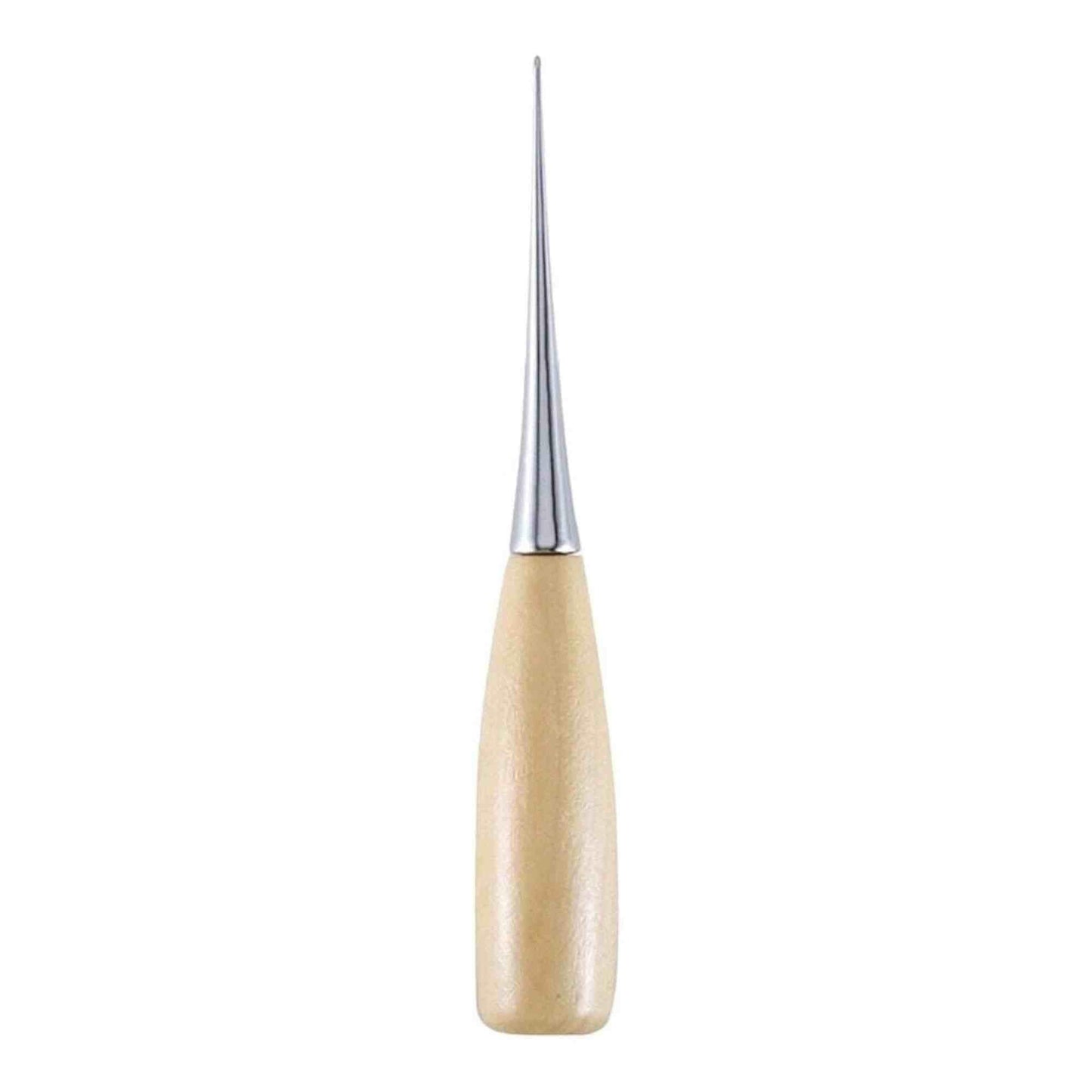 Stainless Steel Awl Pick with Wooden Handle for Tailoring, Leather Work, Jewelry
