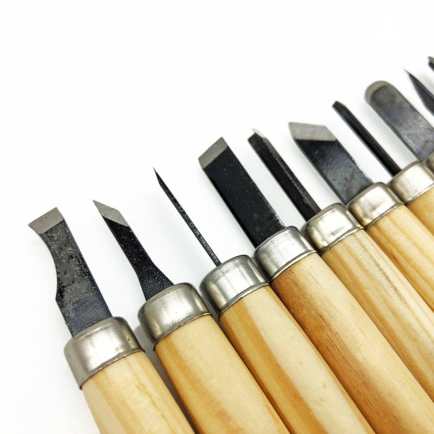 12pc Steel Carving Knife for Handmade Woodworking Carving Knife Student Art Rubb