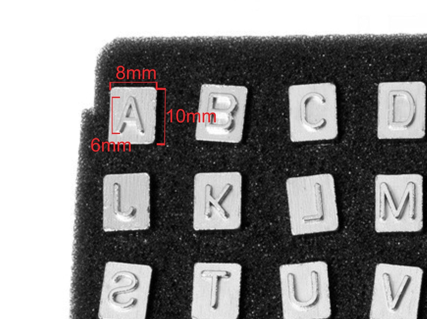 36 Piece Alphabet & Numbers Leather Stamp Set