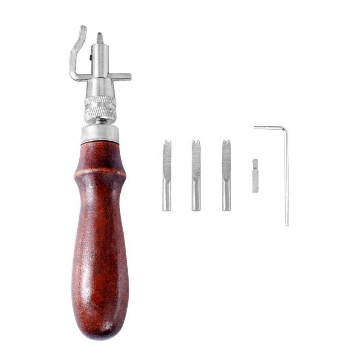 Multi-Function 7piece Leather Hand Craft Tools Kit Adjustable Skiving Leather