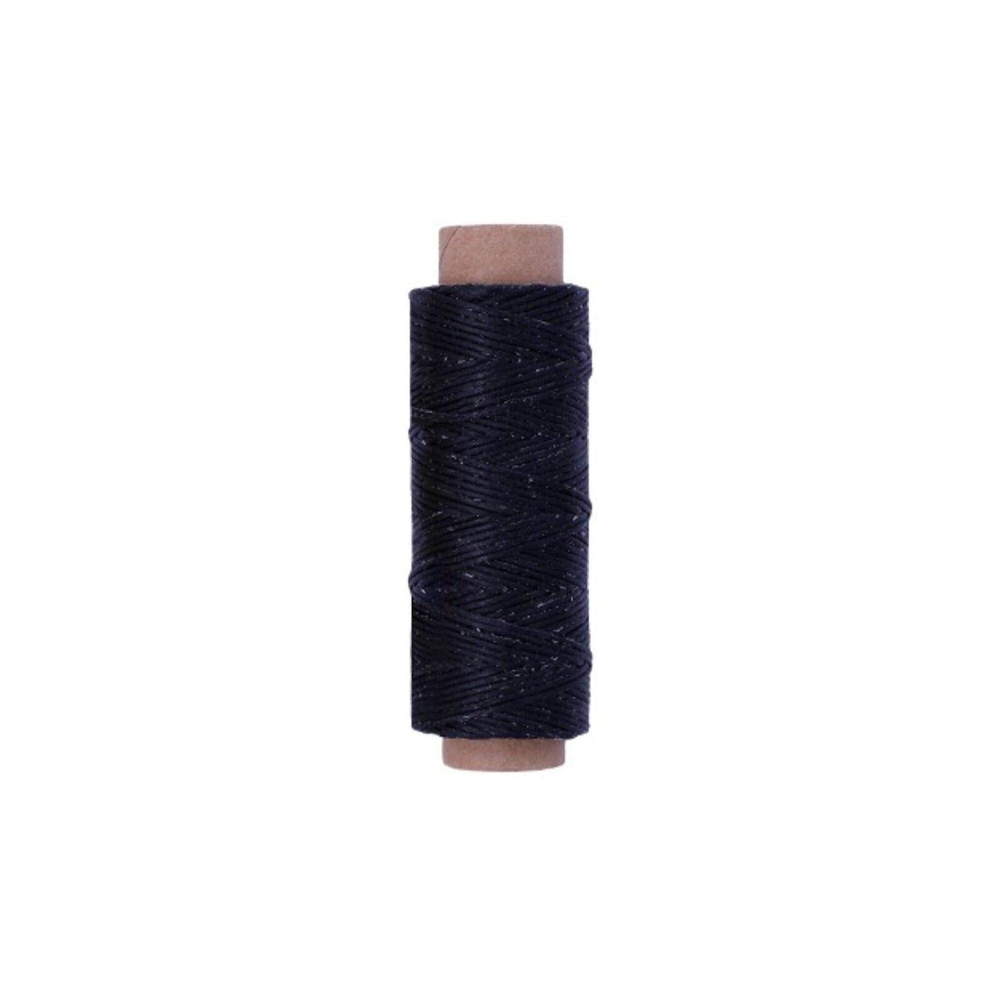 2-Pack Premium Waxed Polyester Thread for Leather Crafting, 1mm x 164ft, Durable Coating for Lacing, Stitching, Leath Craft Projects Black