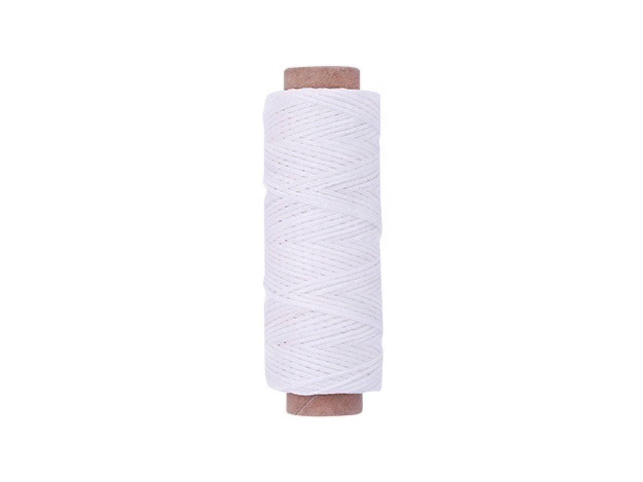 Premium Waxed Polyester Thread for Leather Crafting, 1mm x 164ft, Durable Coating for Lacing, Stitching, Leath Craft Projects