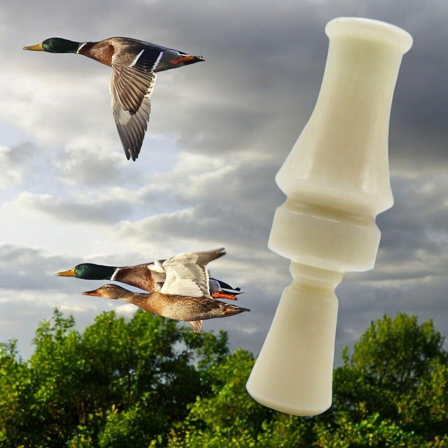 [2-Pack] ABS Plastic Mallard Duck Call for Beginners and Novice Hunters, Durable