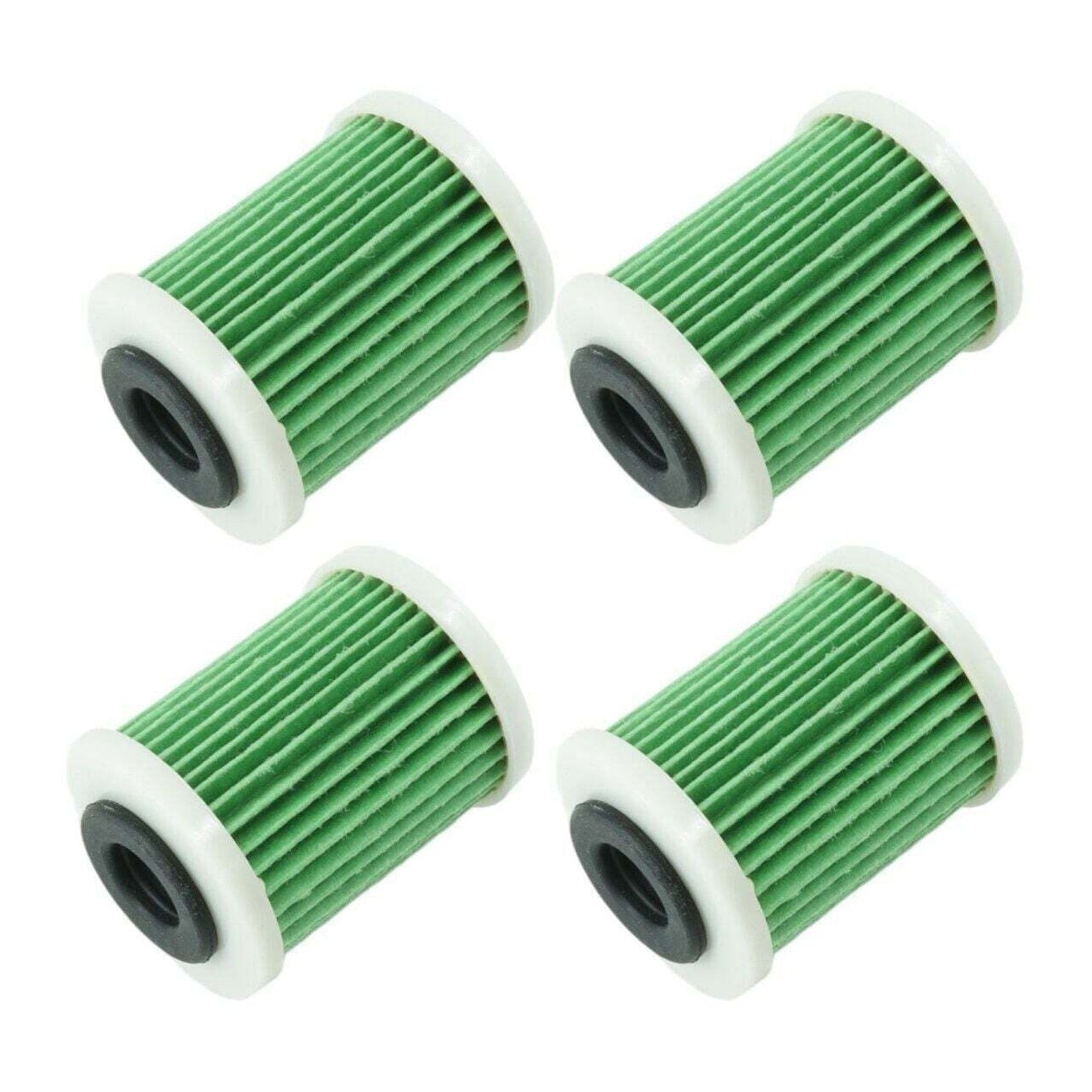 4pc Fuel Filter Element Fits Yamaha F150-350HP Suzuki DF200-350 Nissan Tohatsu 4-Stroke Outboards Replacement Marine Cartridge Fuel Filter