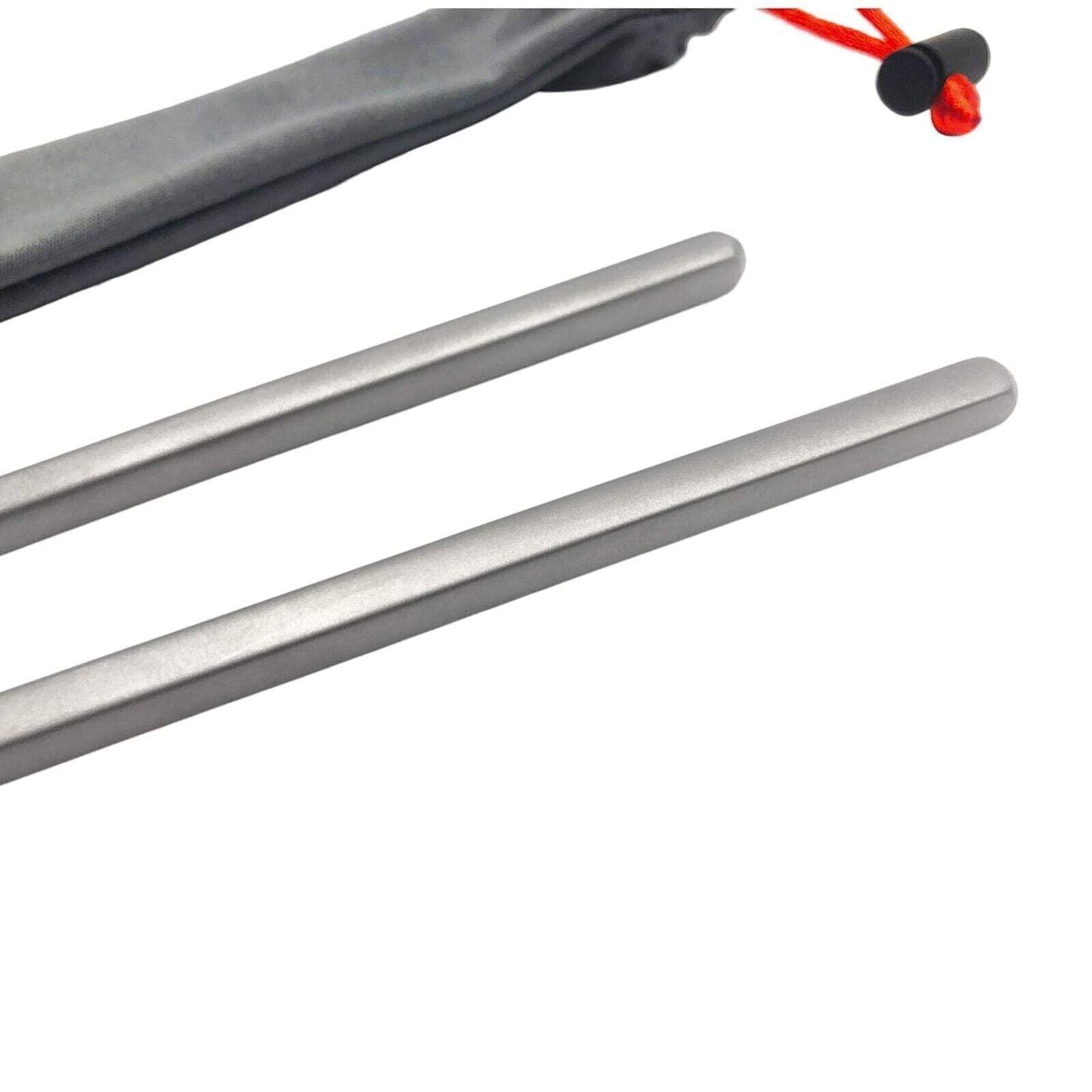 Titanium Chopsticks with Travel Case [15-25 Grams Total Weight] (230MM) 9 inches