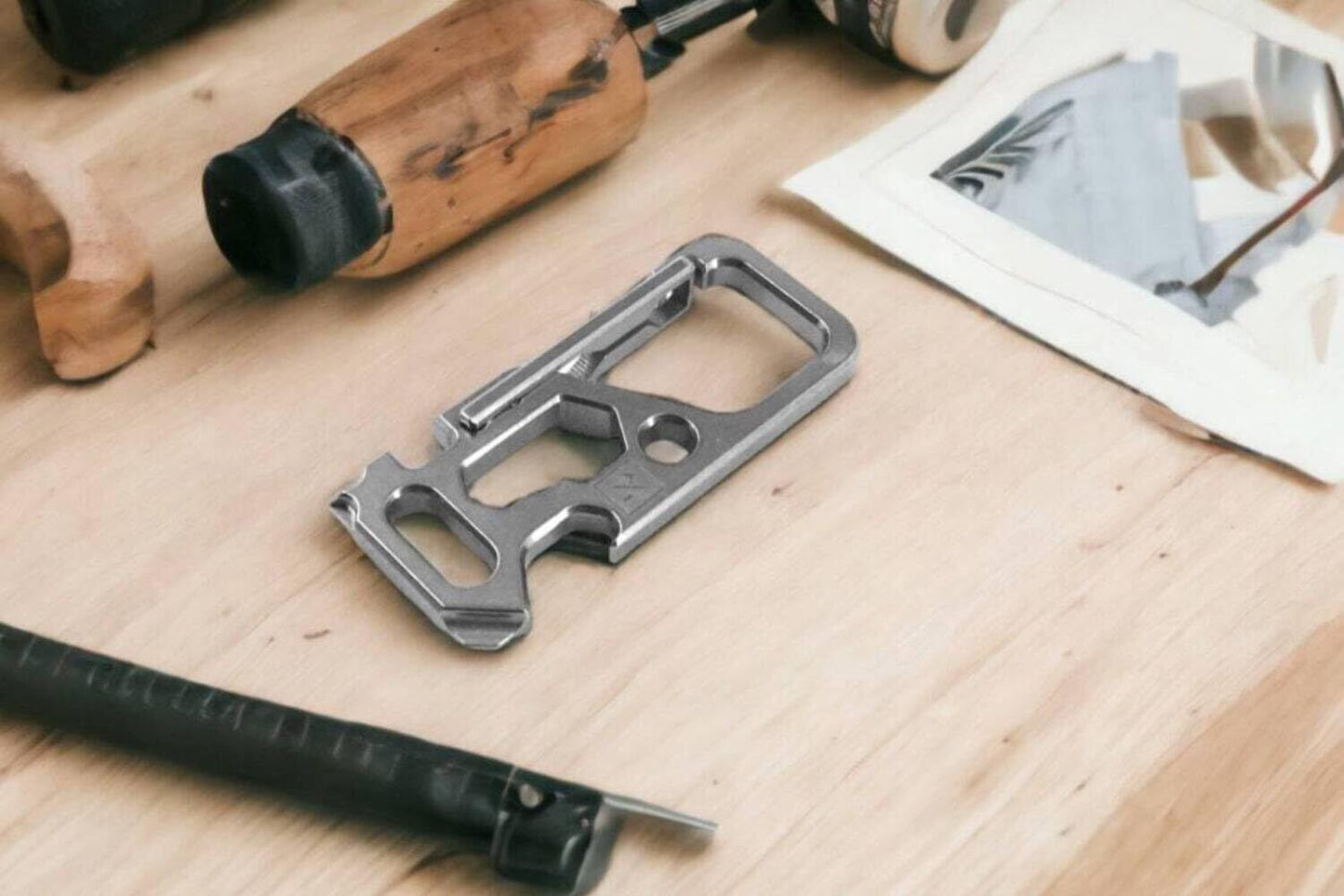 Titanium Multi-Tool Carabiner Keychain, Heavy-Duty, Lightweight, Rugged, Phillip