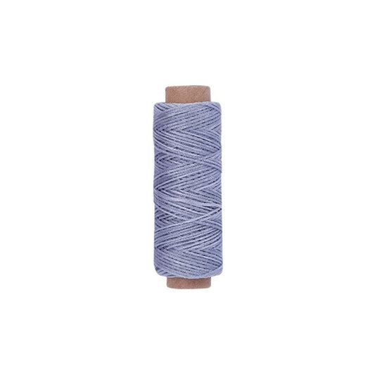 Light Grey Premium Waxed Polyester Thread for Leather Crafting, 1mm x 164ft, Dur