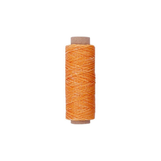 Golden-Yellow Premium Waxed Polyester Thread for Leather Crafting, 1mm x 164ft,