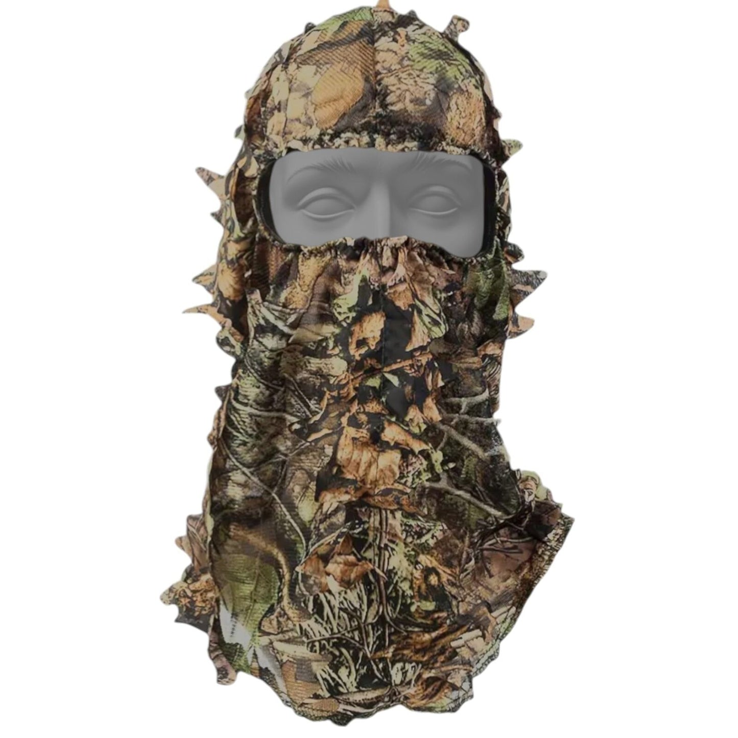 3D Leaf Deep Woods Mesh Camo Hunting Face Mask, Breathable Mesh, 17 x 11.8 inche