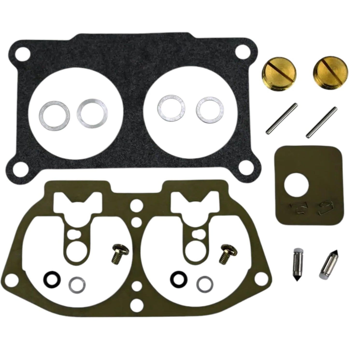 (3-PACK) 6E5-W0093-06-00 Carburetor Rebuild Kit Compatible with Yamaha Outboards