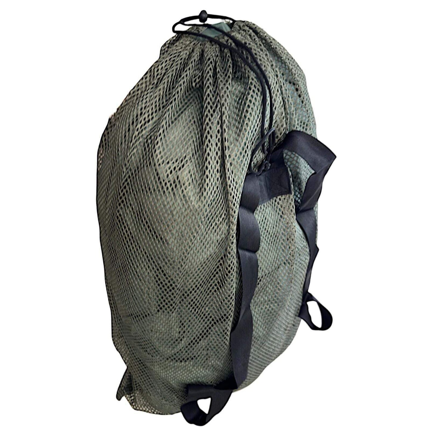 Hunting Mesh Decoy Bag, 33" x 30.5", Adjustable Shoulder Straps, Quick Latch Dra