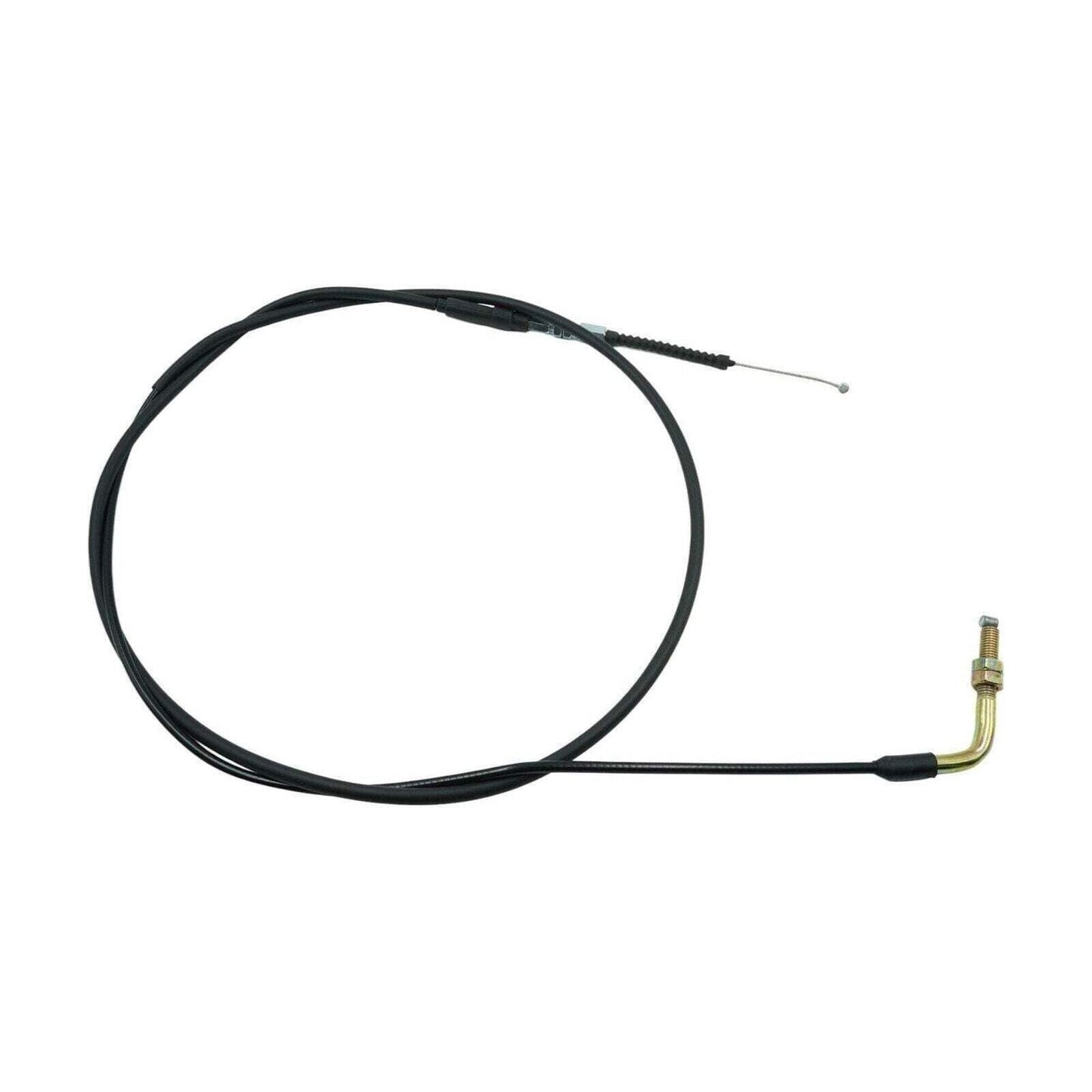 Universal 8mm Angled Fitting Throttle Cable Kit [75in Length, 4-Pack] Fits Hamme