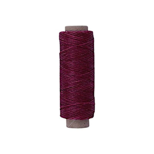 Purplish RED [MAGNETA] Premium Waxed Polyester Thread for Leather Crafting, 1mm
