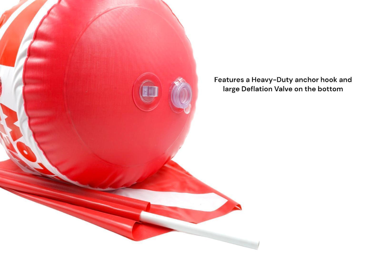 Inflatable Surface Marker Swimming Diver Down Safe Diving Buoy w/Diver Flag- RE