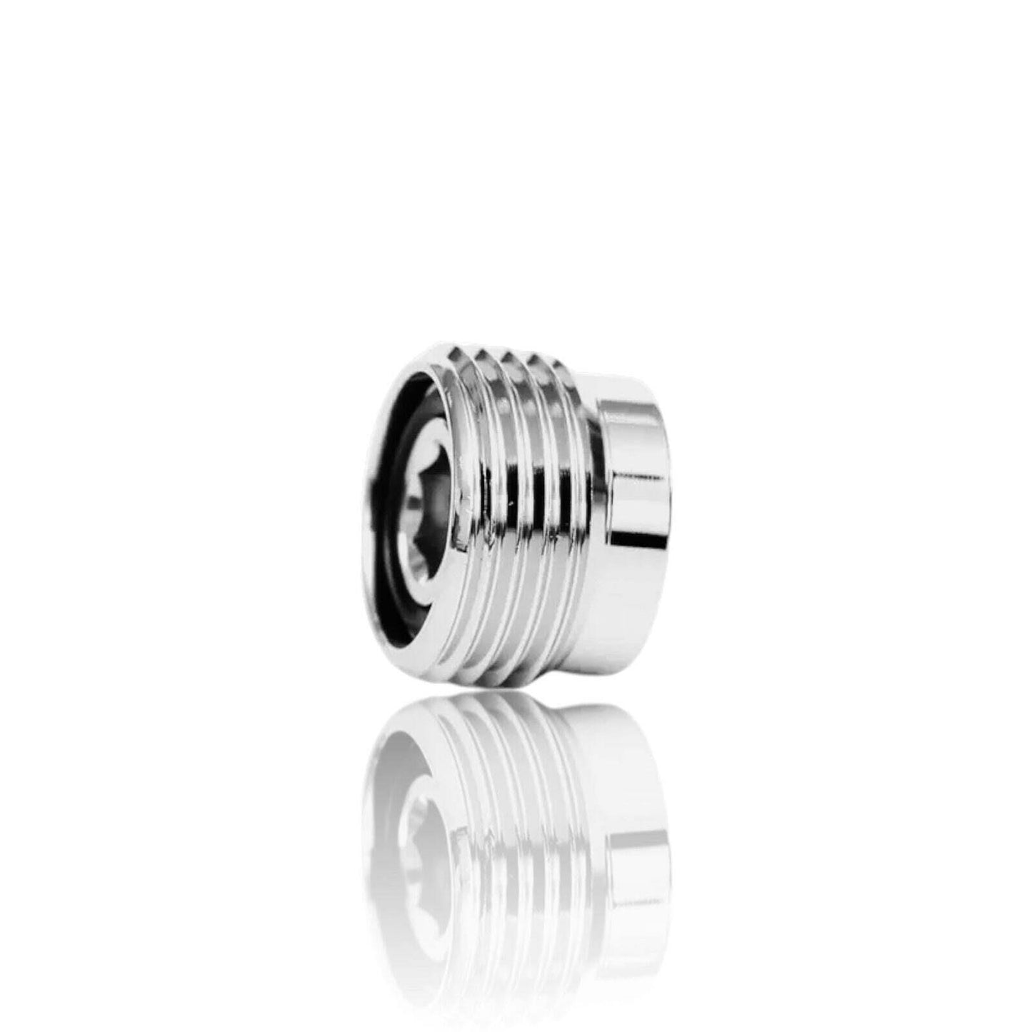 (2-Pack) Cylinder Valve Adapter Fitting | 22mm DIN to Yoke Threaded Tank Adapter
