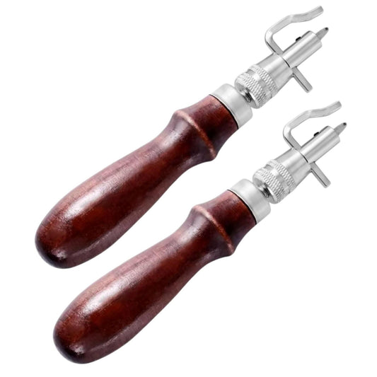 [2-Pack] Stitching Groover Leather Trenching Skiving Tool for Leatherworking HD