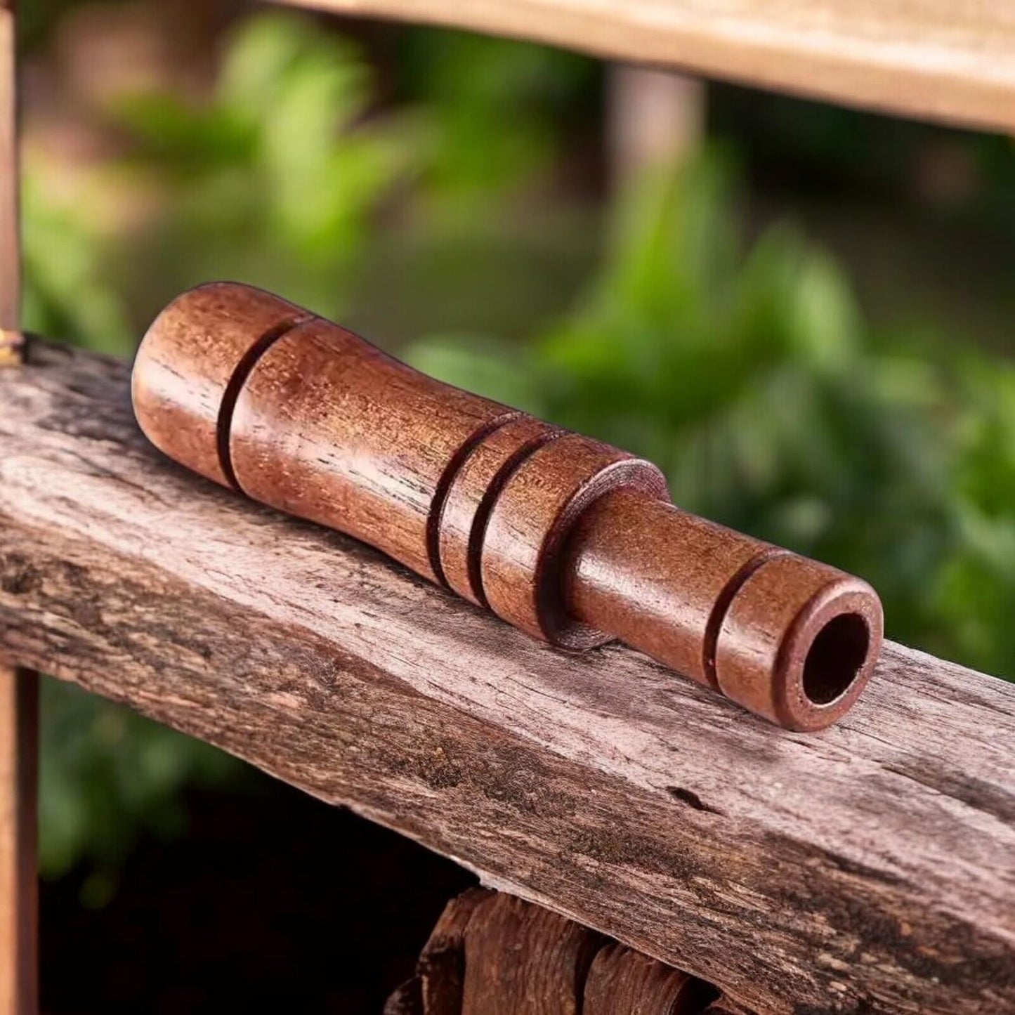 [2-Pack] Classic Wooden Mallard Duck Call, Wateresitant Rugged Classic 2-Part Du