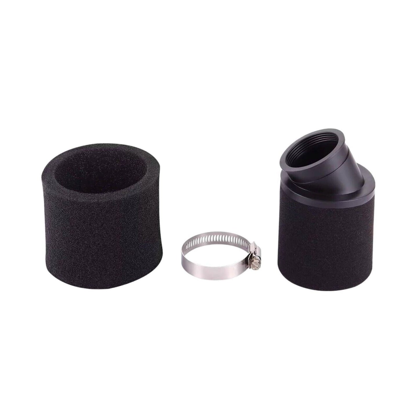 38mm Angled Bent Double-Foam Wall Air Filter [36mm-40mm Intake] Fits Suzuki Yama