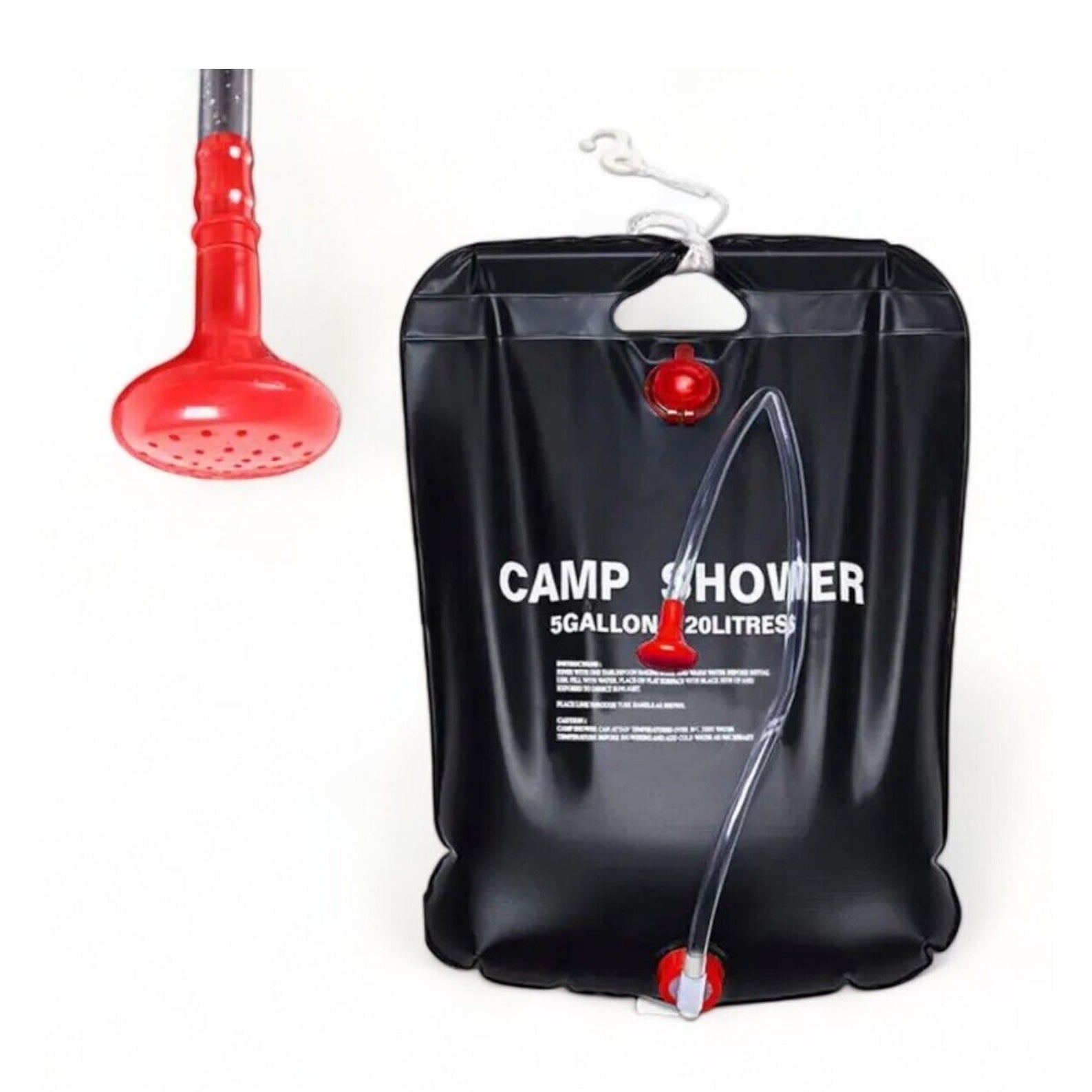 5 Gallon 20L Solar Heated Shower Bag Portable Outdoor Camping Hot Water Bag Solar Shower