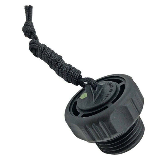 Threaded Scuba Tank/Diving Regulator Stage Dust Cap with Attachment String DIN