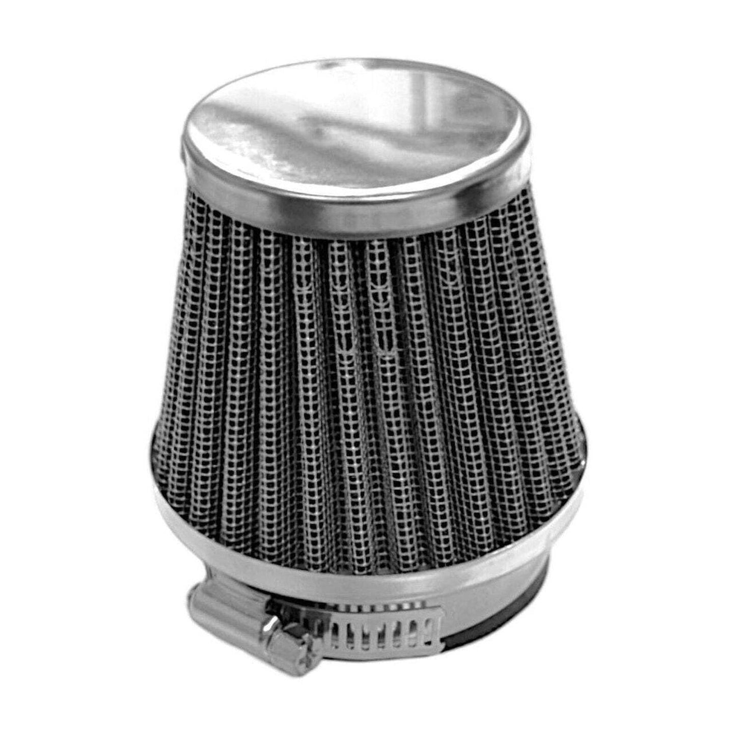 High Performance 42mm Steel Mesh Air Filter Fits ATVs Dirt Bikes Motorcycles Gen