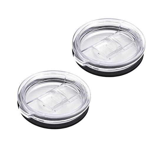 Universal Sealed Lid for 20oz YETI RTIC Ozark Stainless Steel Tumblers Spill Proof Heavy Duty Sliding Lid Straw Insert 2-Pack Container Lid