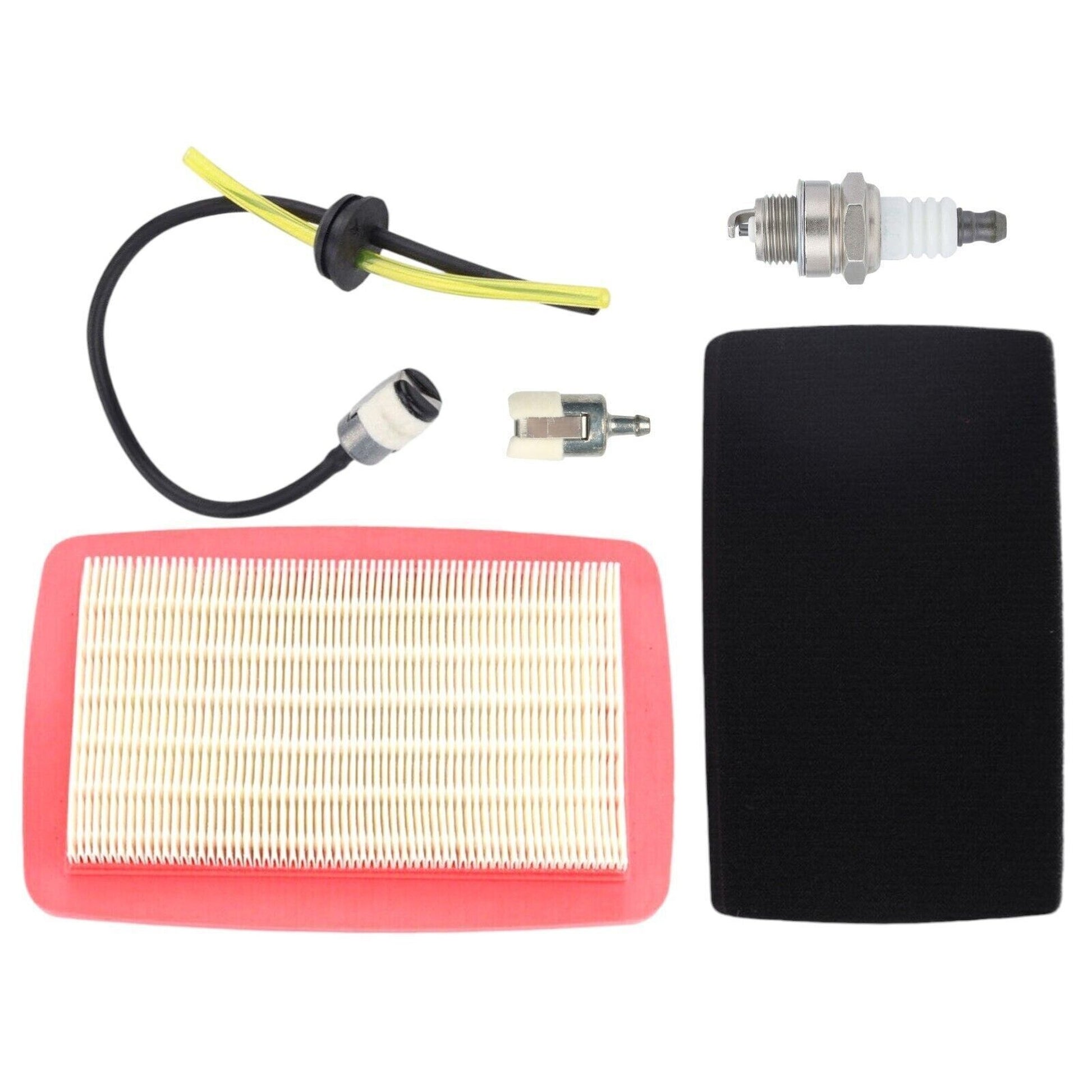 Air Filter Kit for Redmax EBZ7100 EBZ7500 Husqvarna 170BT 180BF Includes Pre Filter Air Filter Spark Plug Fuel Line Grommet Fuel Filter Air Filter