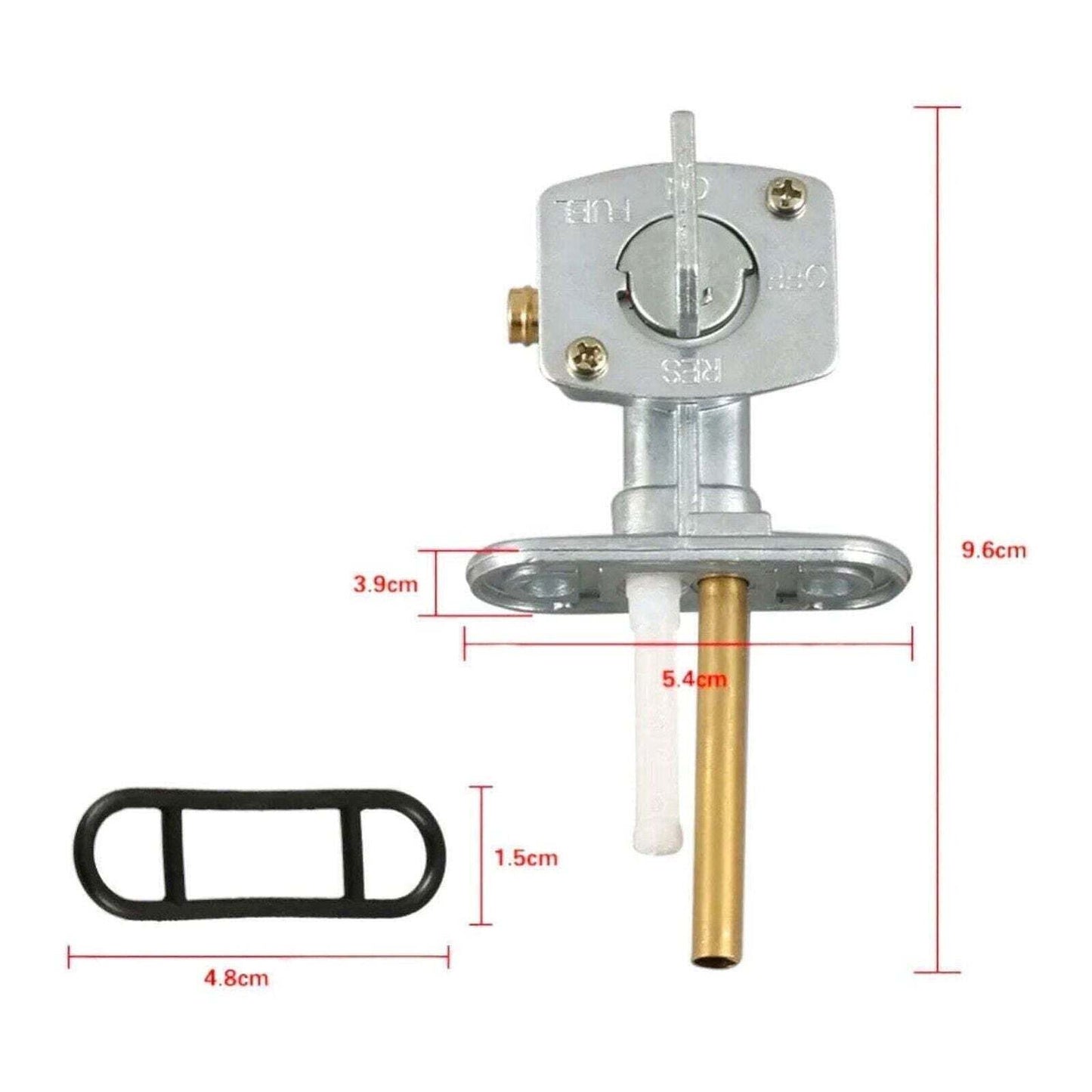 (2-Pack) Fuel Petcock Valve Fits Kawasaki Vulcan VN1500 51001-1065 Gravity Repla